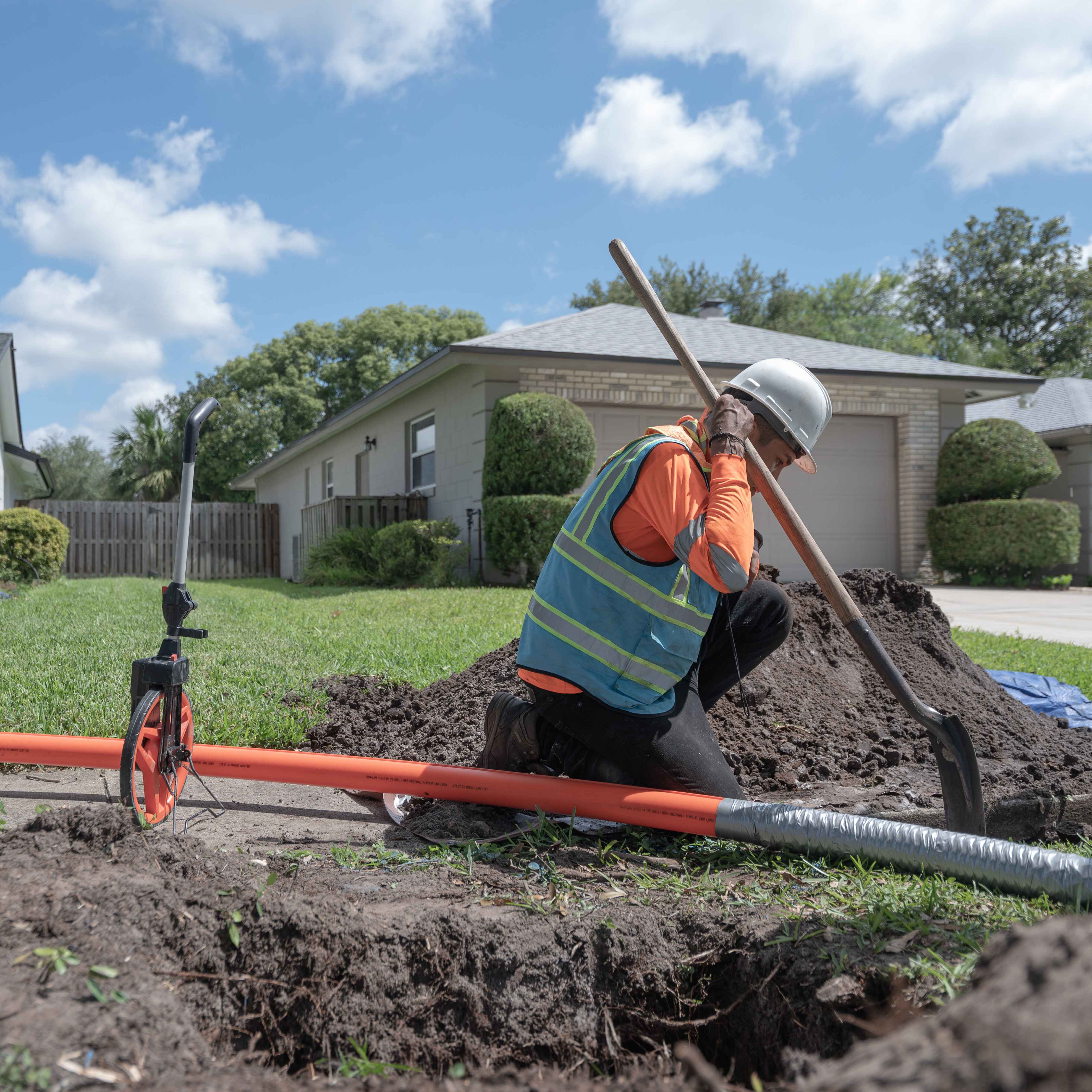 Cable placement in the field